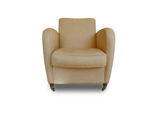 Immagine di CHARMINE  Poltrona - Pelle Old Shabby Chiaro - Baxter