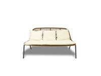 Immagine di PANAMA LOVE SEAT Divano da Esterno - Finitura DOVE - Talenti Outdoor Living