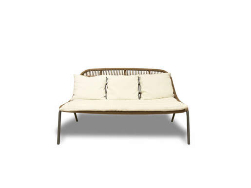 Immagine di PANAMA LOVE SEAT Divano da Esterno - Finitura DOVE - Talenti Outdoor Living