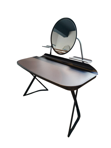 Immagine di COCOON TROUSSE LEATHER Scrivania - Piano in Cuoio Tabacco - Struttura Goffrato Bronzo - Profilo Brushed Bronze - Cattelan Italia