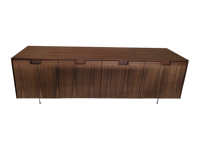 Immagine di MATICS 4 Credenza - Piano e Struttura Noce Canaletta - Porada