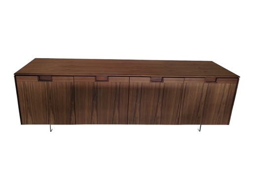 Immagine di MATICS 4 Credenza - Piano e Struttura Noce Canaletta - Porada